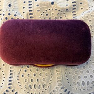 Gucci Deep Purple Oversized Velvet Sunglass Case
